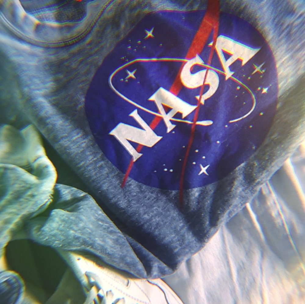 Comfy blue/grey NASA sweater